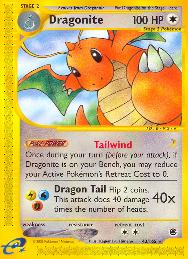 Dragonite — illustrated card