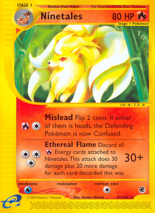 Ninetales — illustrated card