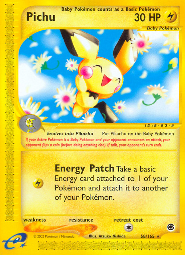 Pichu — illustrated card