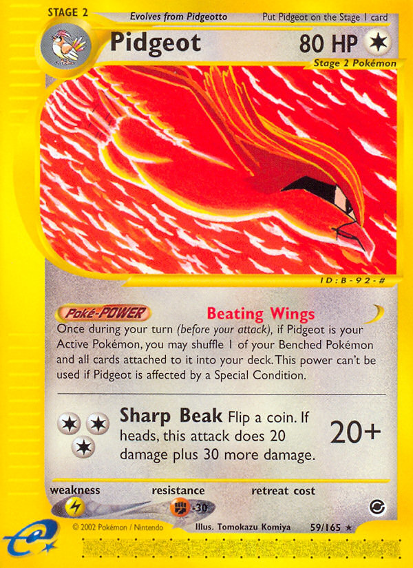 Pidgeot — illustrated card