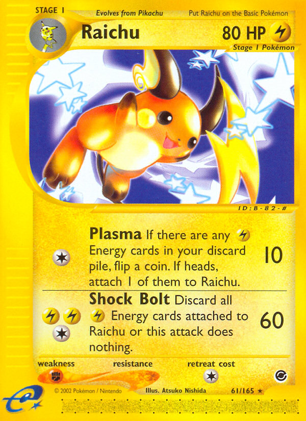 Raichu — illustrated card