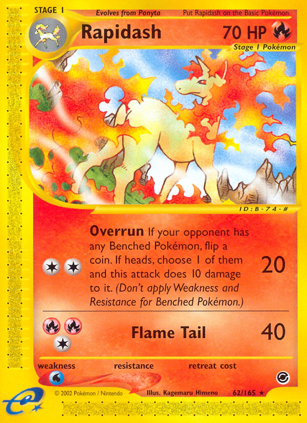 Rapidash — illustrated card