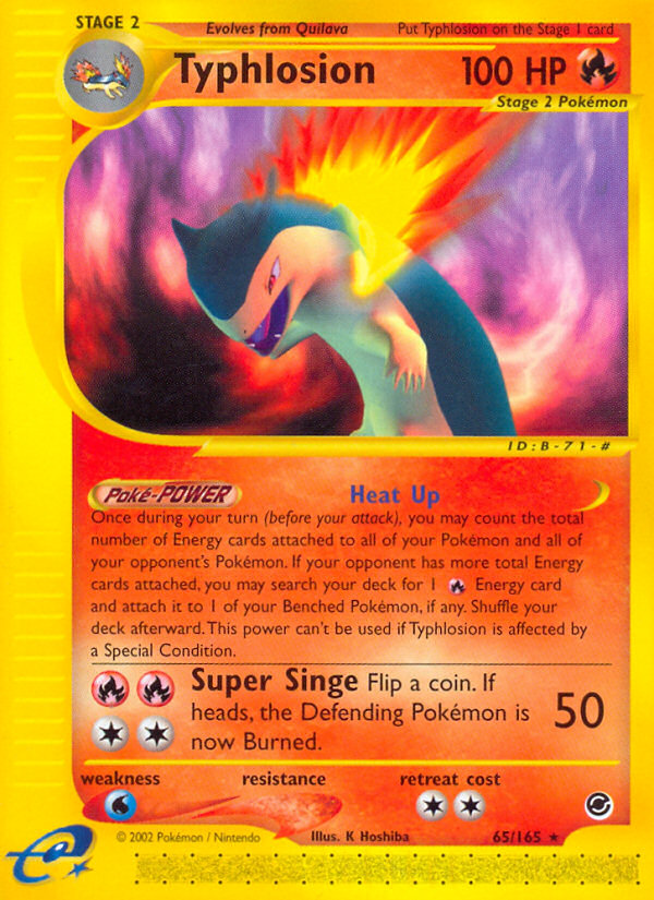 Typhlosion — illustrated card