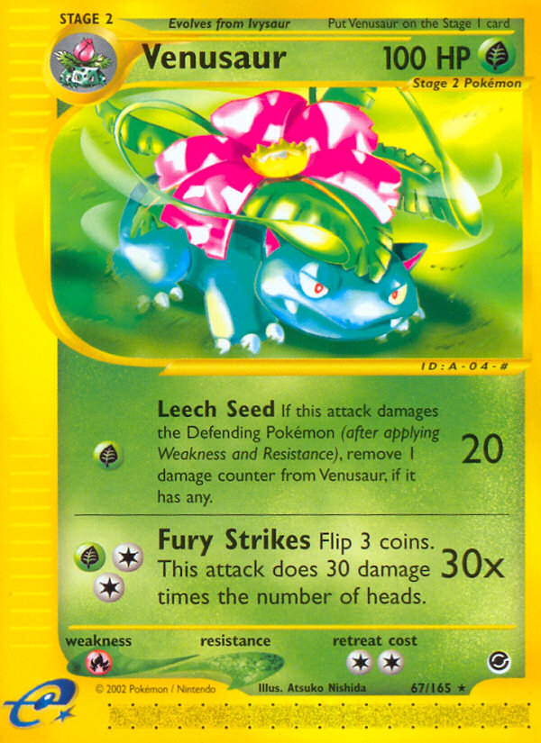 Venusaur — illustrated card