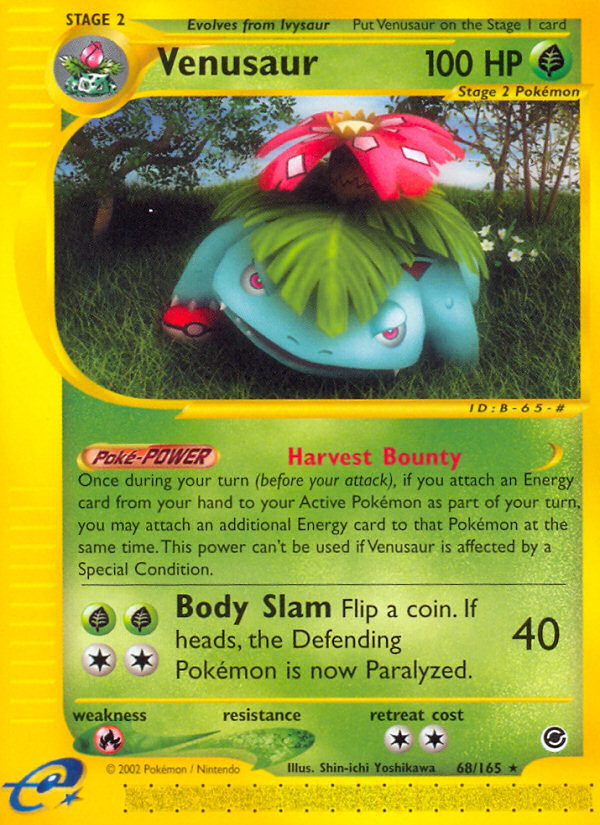 Venusaur — illustrated card