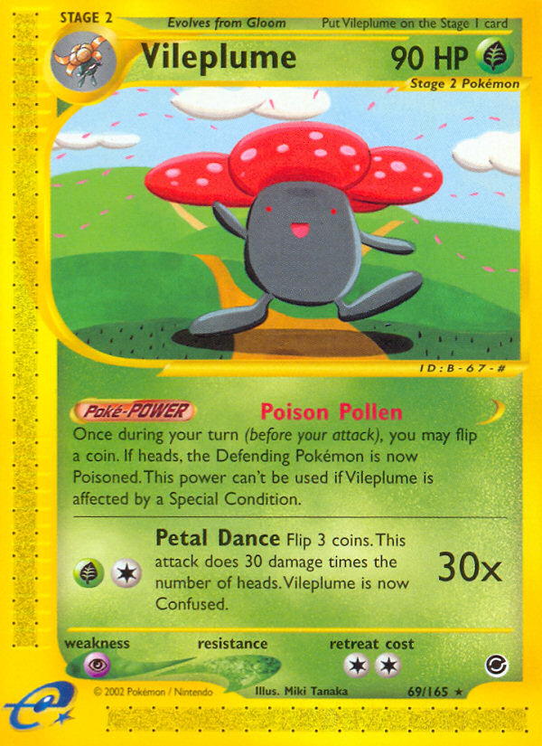 Vileplume — illustrated card