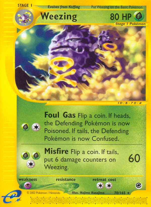 Weezing — illustrated card