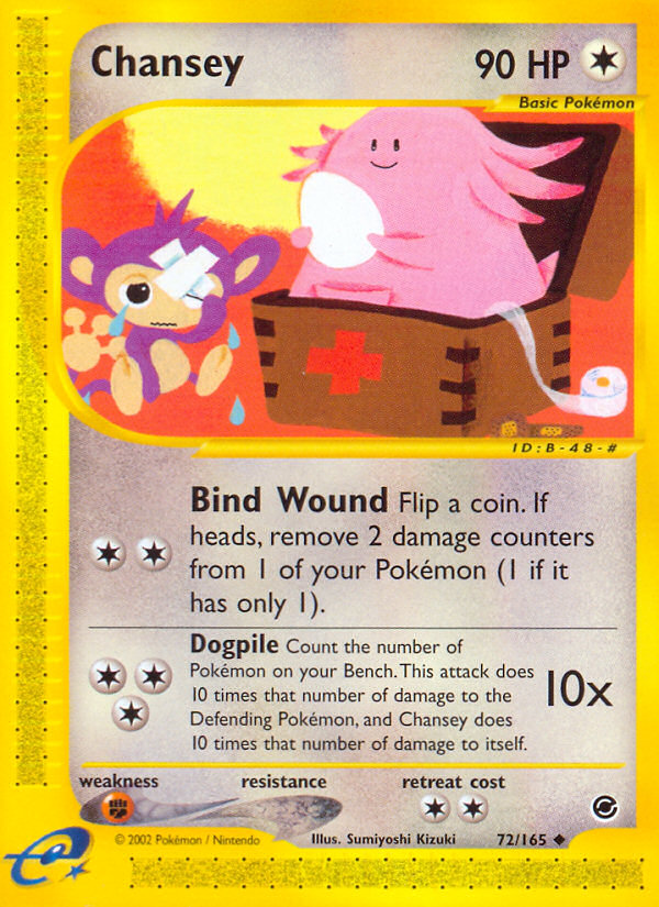 Chansey — illustrated card