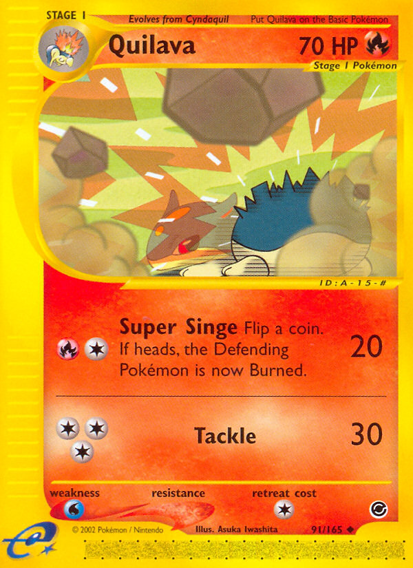Quilava — illustrated card