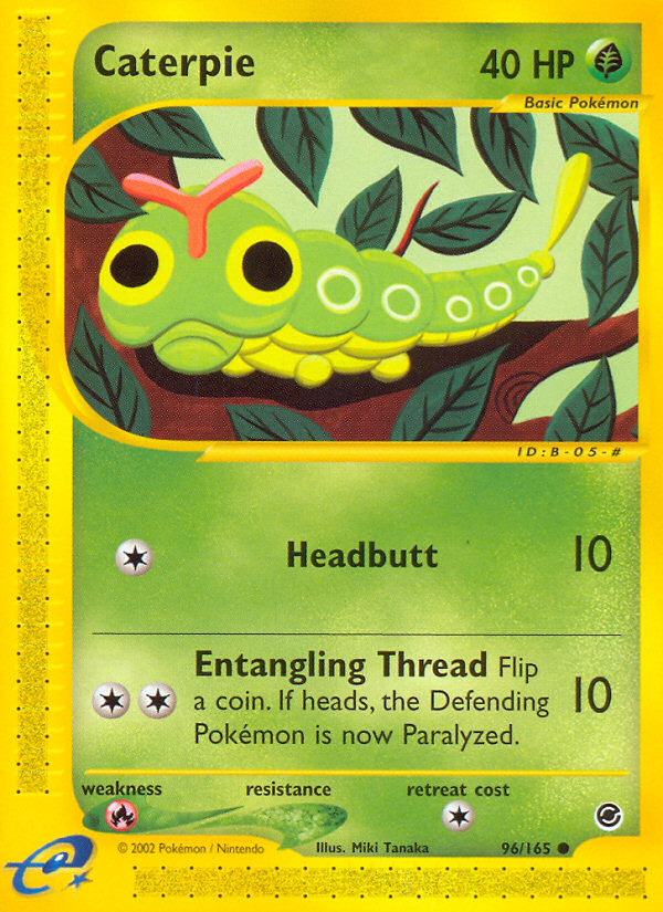 Caterpie — illustrated card