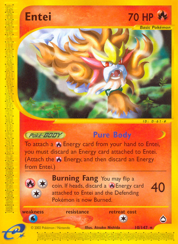 Entei — illustrated card