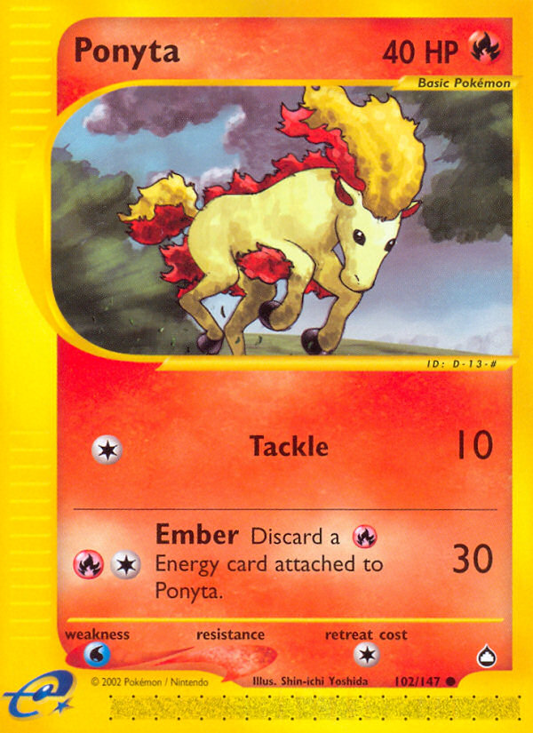 Ponyta — illustrated card