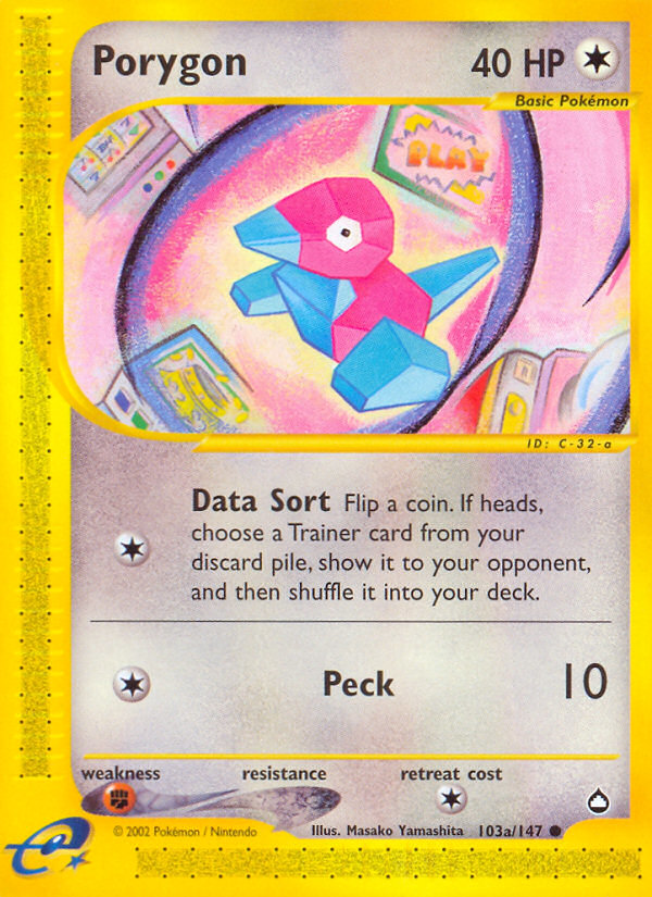 Porygon — illustrated card