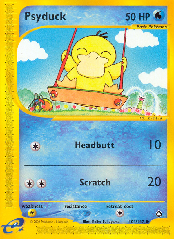 Psyduck — illustrated card