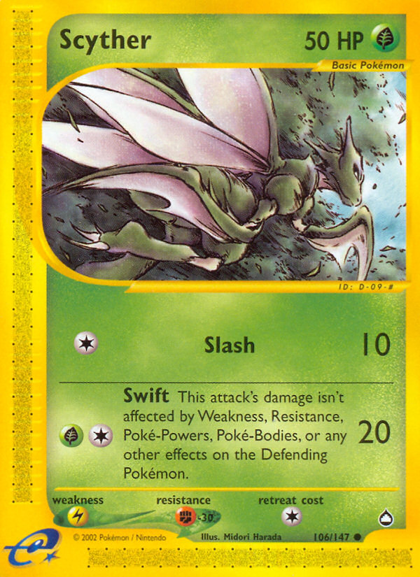 Scyther — illustrated card