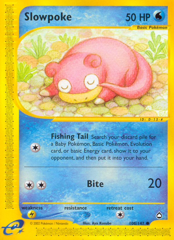 Slowpoke — illustrated card