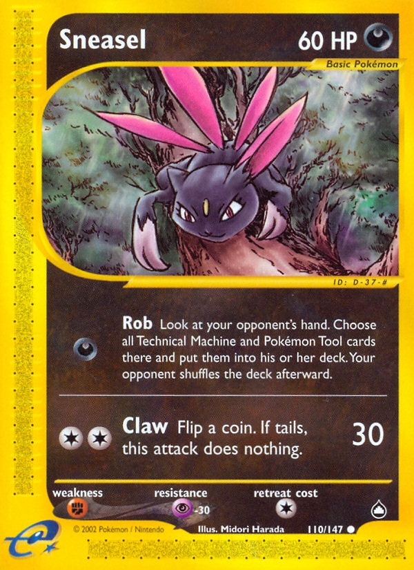 Sneasel — illustrated card