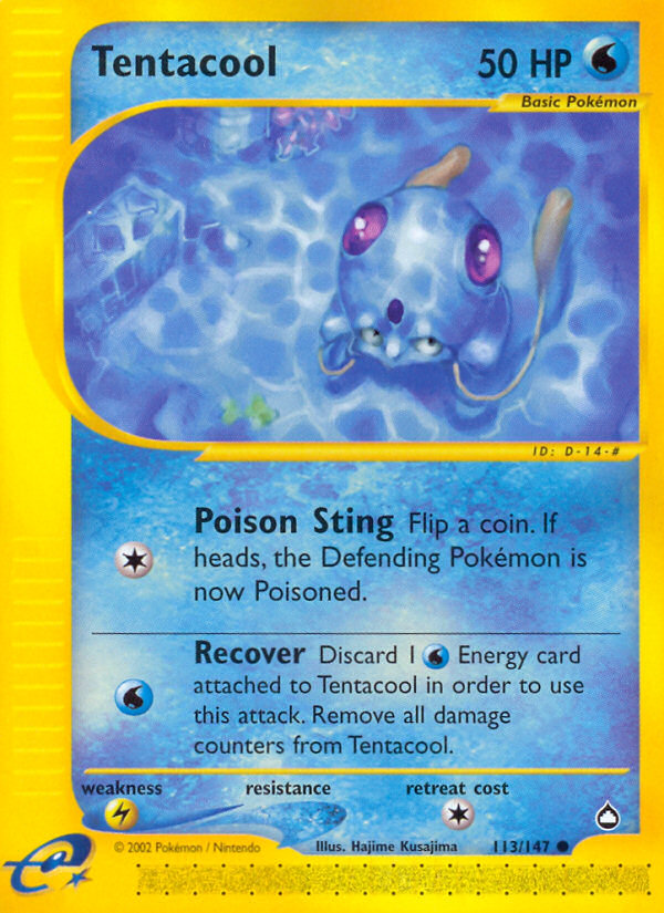 Tentacool — illustrated card
