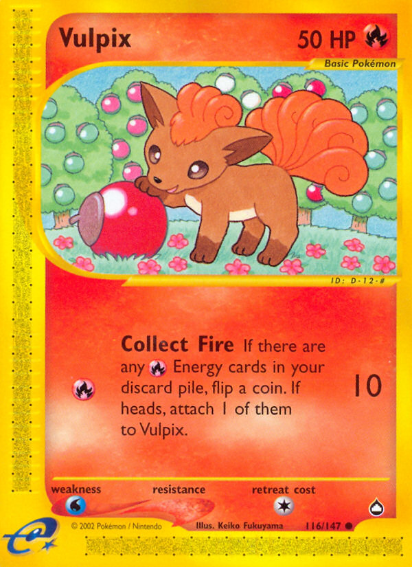 Vulpix — illustrated card