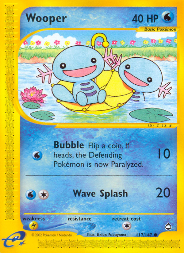 Wooper — illustrated card