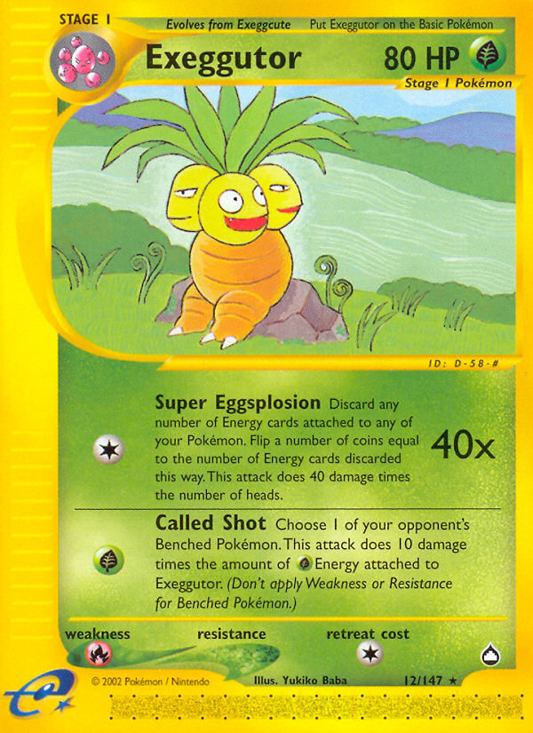 Exeggutor — illustrated card
