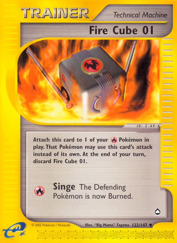 Fire Cube 01 — illustrated card