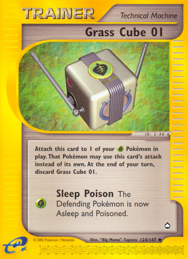 Grass Cube 01 — illustrated card