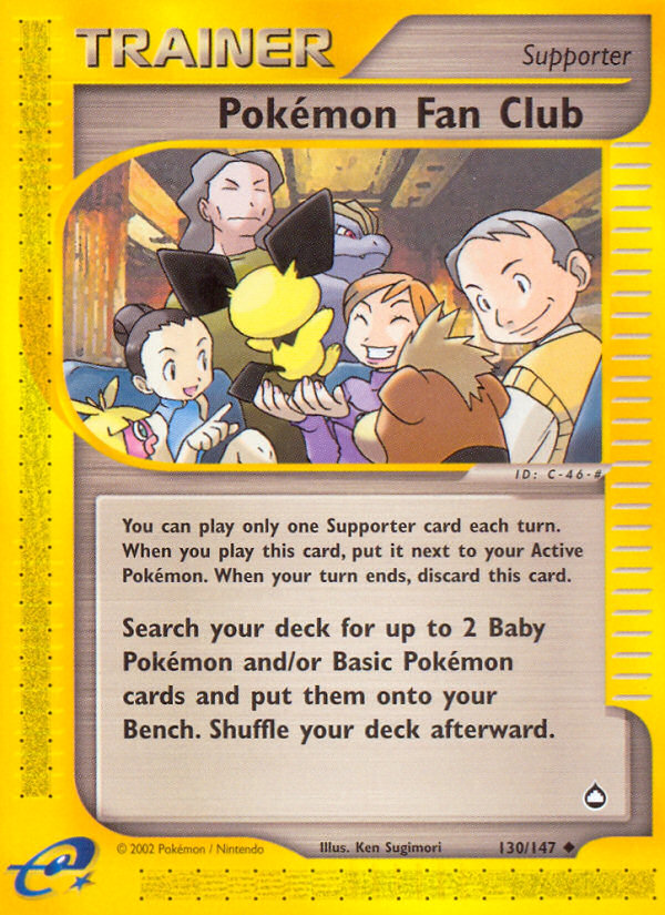 Pokémon Fan Club — illustrated card