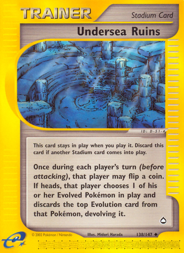 Undersea Ruins — illustrated card