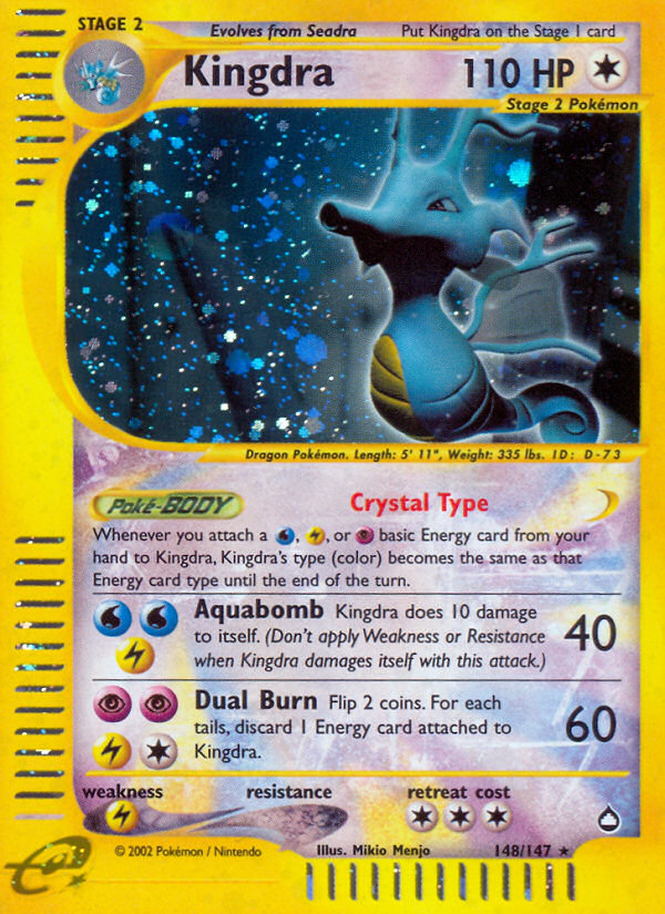 Kingdra — illustrated card
