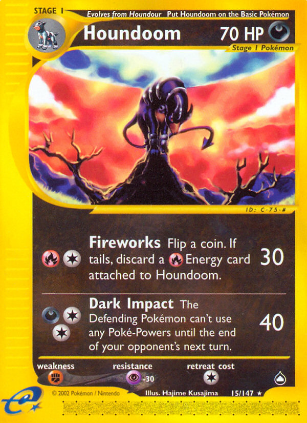 Houndoom — illustrated card