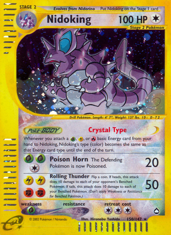 Nidoking — illustrated card