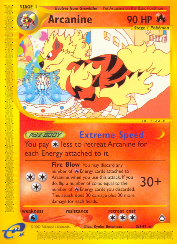 Arcanine — illustrated card