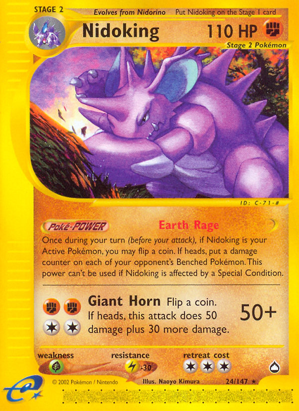 Nidoking — illustrated card