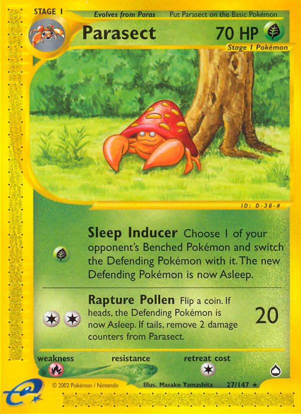 Parasect — illustrated card