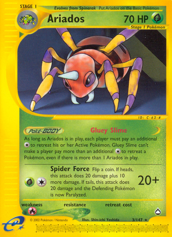 Ariados — illustrated card
