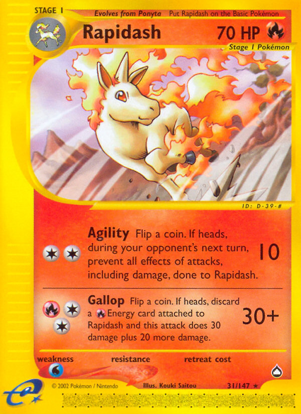 Rapidash — illustrated card
