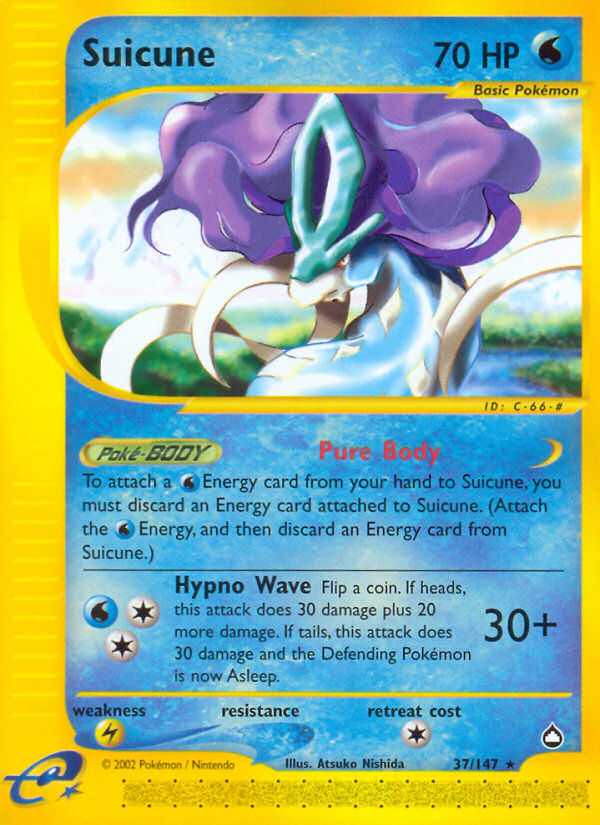Suicune — illustrated card