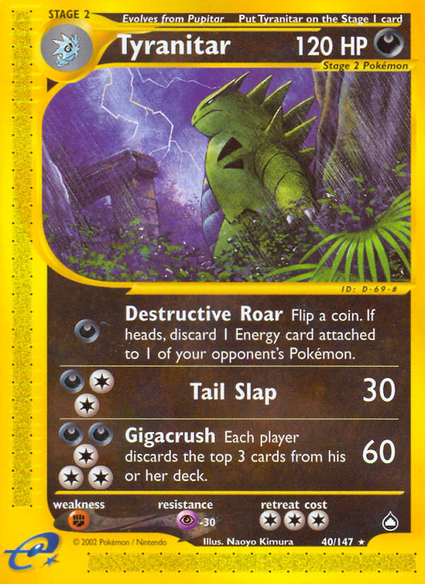 Tyranitar — illustrated card