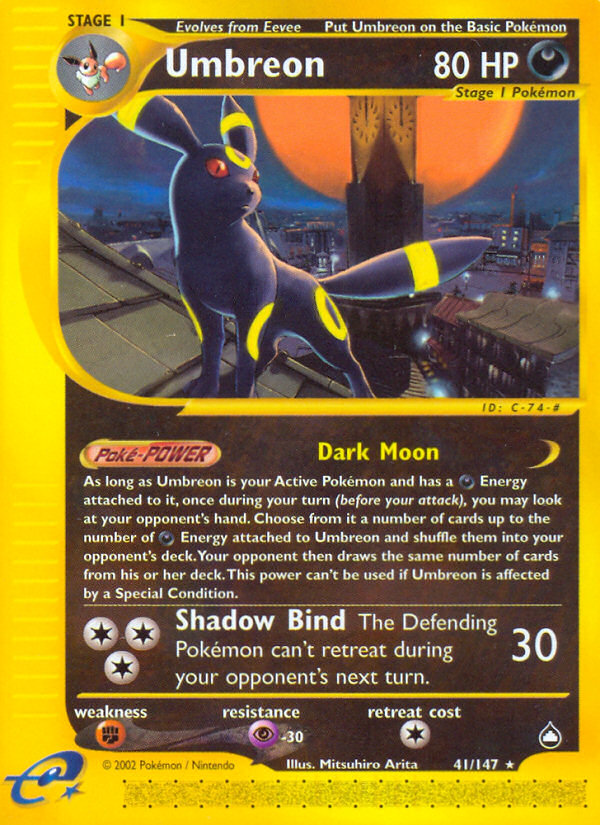 Umbreon — illustrated card