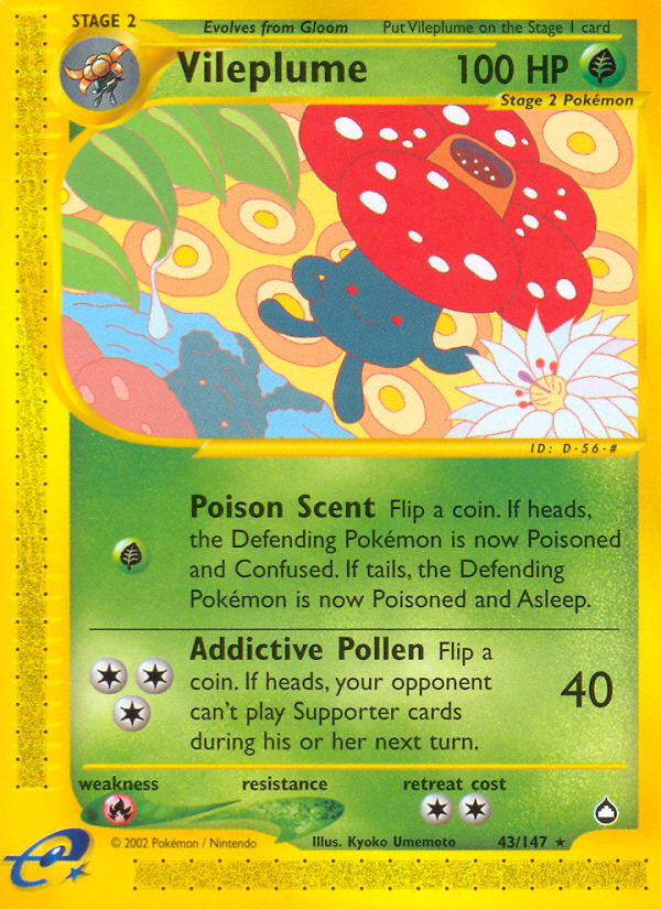 Vileplume — illustrated card