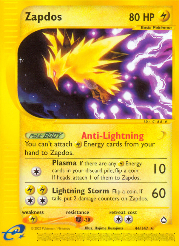 Zapdos — illustrated card