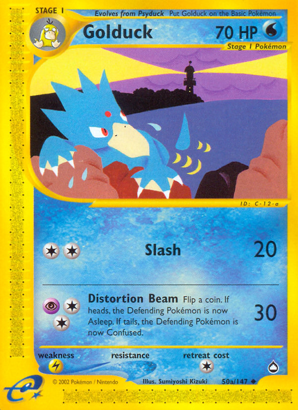Golduck — illustrated card