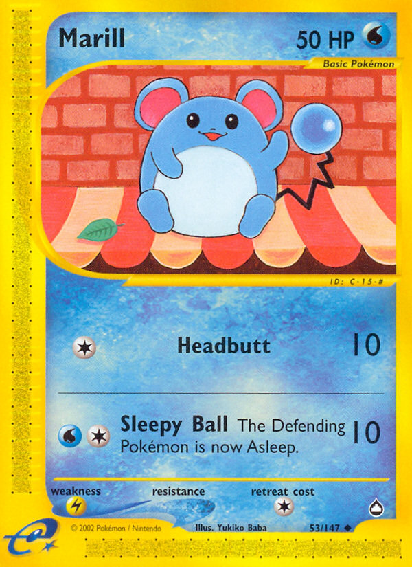 Marill — illustrated card