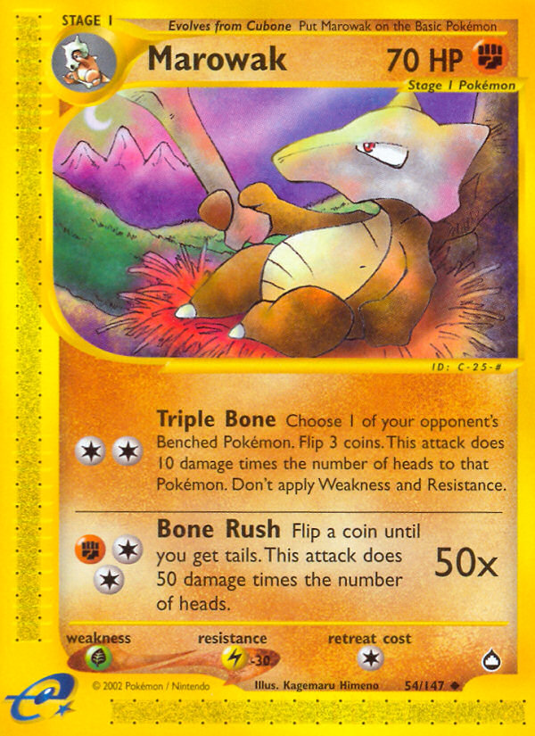 Marowak — illustrated card