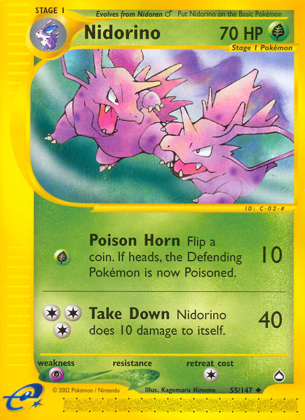 Nidorino — illustrated card