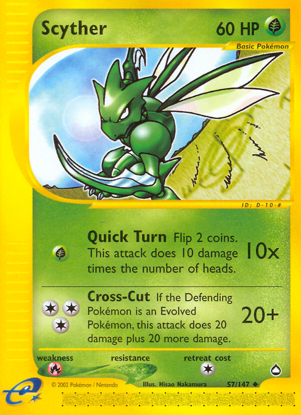 Scyther — illustrated card