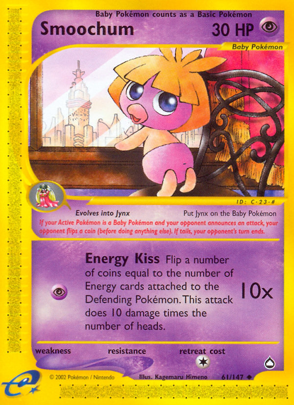 Smoochum — illustrated card