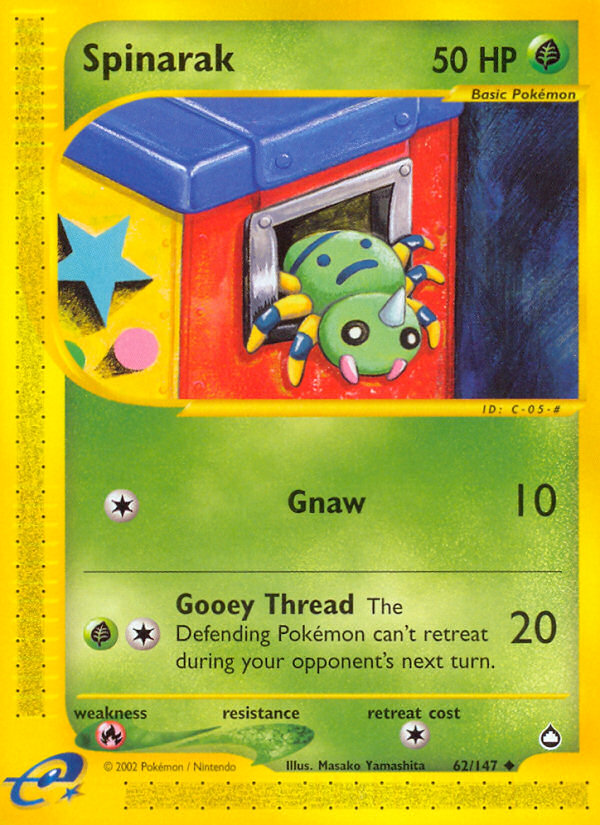 Spinarak — illustrated card