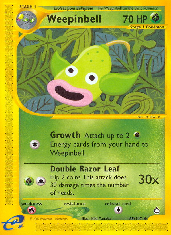 Weepinbell — illustrated card